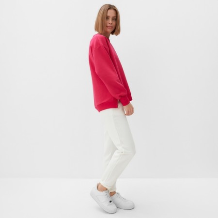 Suit (sweatshirt, trousers) minku: casual collection color fuchsia, size 52-4