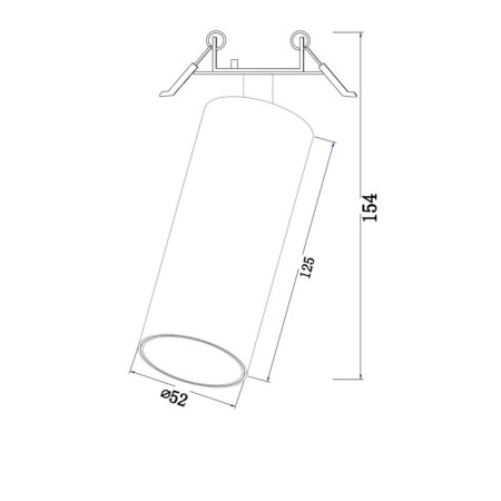 Building lamp Technical C053CL-L12W4K, LED, 12 W, 60x60x154 mm, 1150 lm, 4000k, white-2