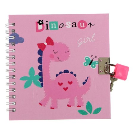 Notebook Gift A6+, 45 sheets, on the castle, on the crest, line, "Dino", mix-1