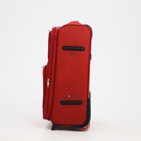 Small suitcase 24 "on lightning, code castle, with extension, red color-2