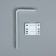 Wall mounting bracket for cornices, length 12 cm