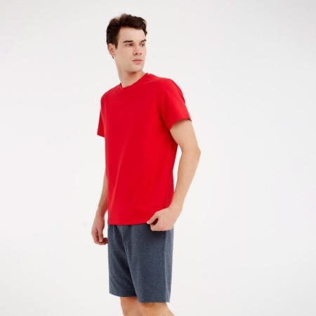 Men's T-shirt Minaku Regular Fit: Dark gray color, river 50-1
