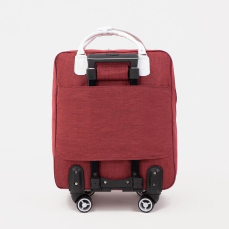 Road bag 2 in 1 on wheels 20 ", a lightning department, 4 outer pockets, burgundy color-3