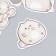 Stickers for creativity "Fat cats" set of 45 pcs 4.4x4.4x1.1 cm