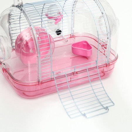 A cage for rodents with filling, 47 x 30 x 38, cm, pink-3