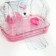 A cage for rodents with filling, 47 x 30 x 38, cm, pink