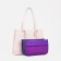 Cosmetic bag-organizer on zippers, purple color