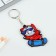 Key keychain "Wooden" cat on the skate ", 4.3 x 6 cm