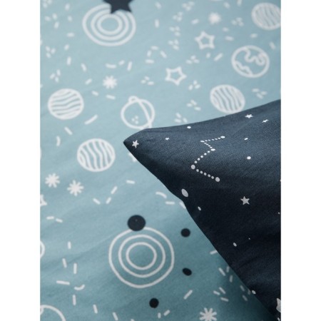 Bed linen 1.5 joint venture "Planets", size 145x215 cm, 145x215 cm, 70x70 cm - 2 pcs-7