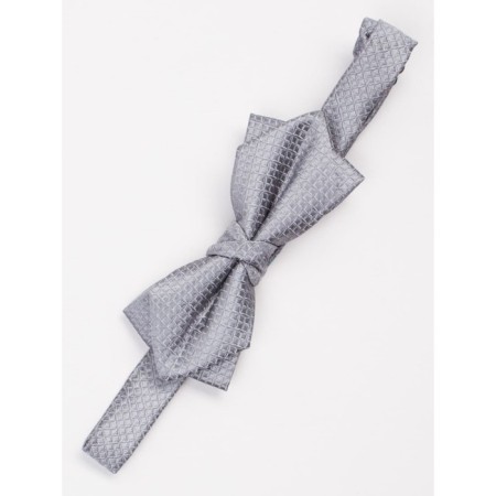 Bow tie for ISEE boys, gray color