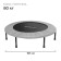 Battle children's online, d = 101 cm, color gray color