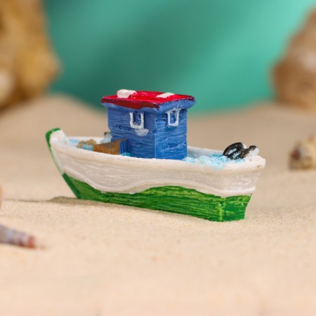 Souvenir ship "Fisherman" 7cm, mix-7