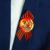 Slarly icon with the tape "May 9. Victory Day" Soldier
