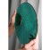 Glass plate "Fireworks", d = 20.5 cm, emerald color