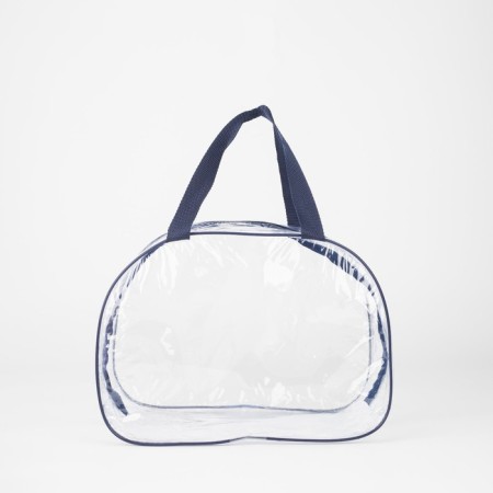 Lightning cosmetic bag, transparent/blue color-2