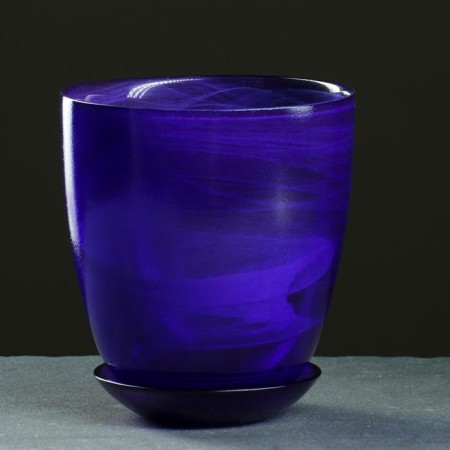 Flower pot No. 4, alabaster, lilac, 2 l-1