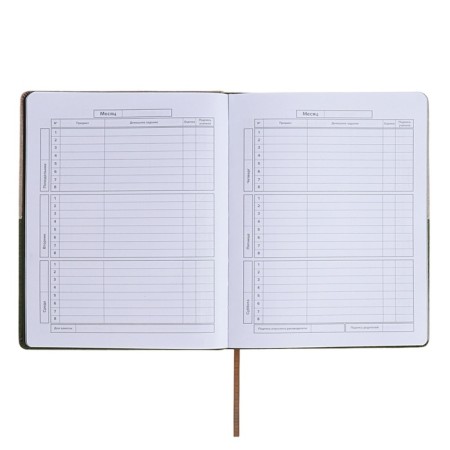 School diary for grades 1-11, 50/50 %, solid cover with foam rubber, artificial leather, silkography, lies, universal cheat sheet, 48 sheets, block 80g/m2-7