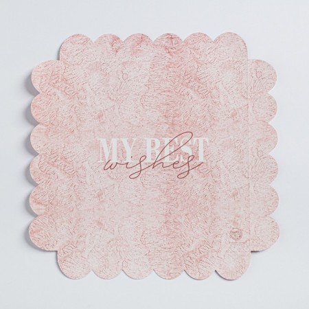 Cookie box, confectionery packaging with PVC lid, My Best Wishes, 21 x 21 x 3 cm-2