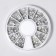 Decorative elements for decor, voluminous, holographic, 12 cells, silver color