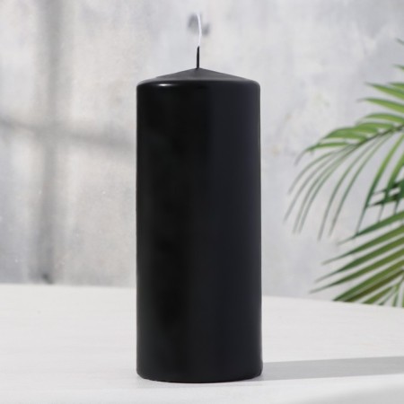 Candle - cylinder, 7x17 cm, 50 hours, 515 g, black