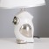 Table lamp 16280/1wt+CR E14 40W white-chromium 22x22x30 cm Risalux