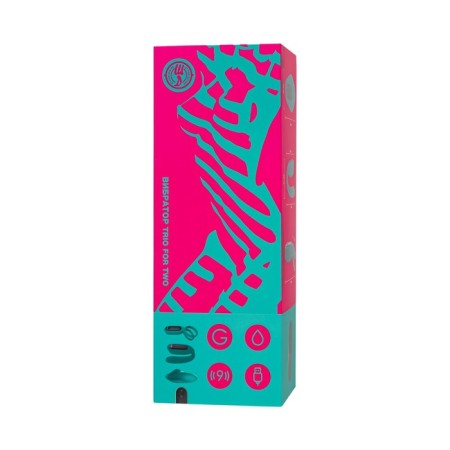 A set of vibrators for a pair of Trio for Two, silicone, emerald color.-5