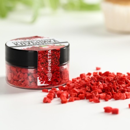 Berry sublimated by slices "strawberries" for cupcakes and chocolate, 5 g.-1