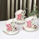 Service Porcelain Tea Daulaan "Rose", 12 objects: a cup 250 ml, a saucer d = 15 cm