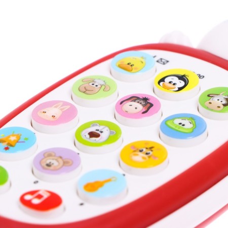Musical phone number "Baby Bunny", sound, color red-2