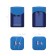 Zapochilok 2 holes Erichkrause Wave, with a container, holes with a diameter of 8 mm and 11 mm, mix