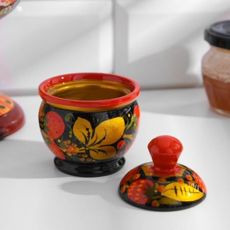 Set for spices "Treika", capacities of 30ml, Khokhloma-3