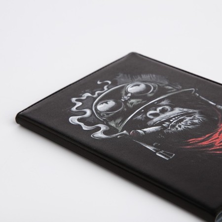 Cover for passport, black color-3