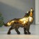 Souvenir tree Light "howling wolf" 16x14 cm