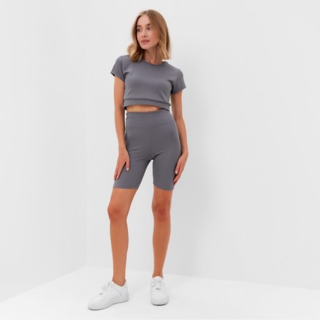 Women's costume minku (top, bicycles), graphite color, river 42-1