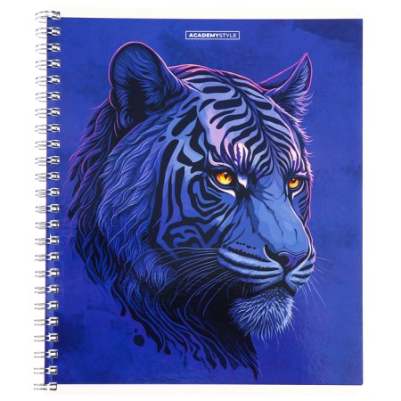 A notebook of 60 sheets in a cage on the crest "Violet Beasts", the cover coated cardboard, Uf-lak, mix-4