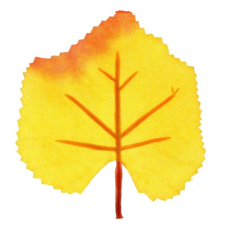 Decor "Autumn sheet" set of 20 pcs., Size 1 pc. - 7 × 10 × 0.2 cm, yellow color-2