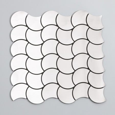 Interior sticker "waves" silver 30x30 cm-1