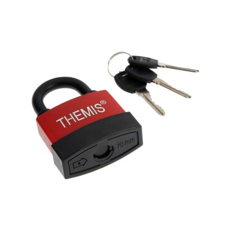 The castle is hinged, 70 mm, copper cylinder, moisture -proof, short puff, 3 keys mix-2