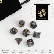 A set of cubes for D&D (Dungeons and Dragons, DND), series: d & D, 