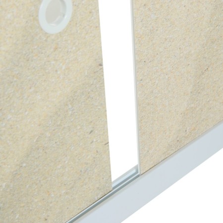 Bath screen "Sand -shaped quarter", 168 cm-2