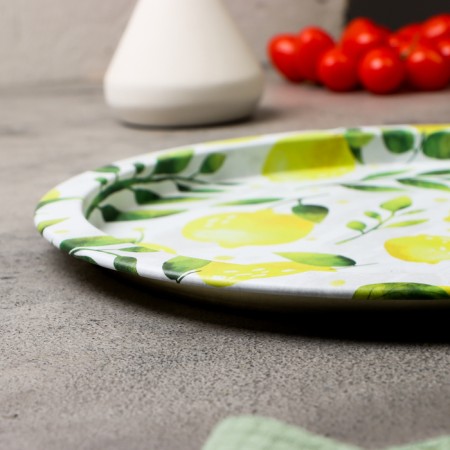 The tray "Sunny lemons", 28 x 1.6 x 0.32 cm, metal-2