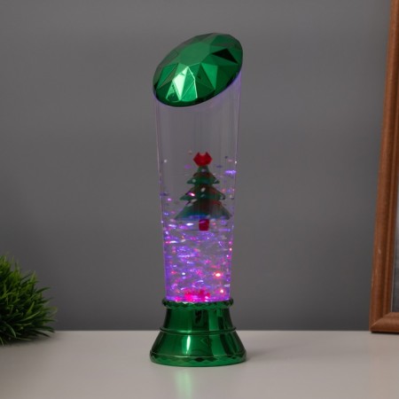 Lava lamp "Christmas tree" LED 3HAAA, USB green 6.5x6.5x23.7cm-2