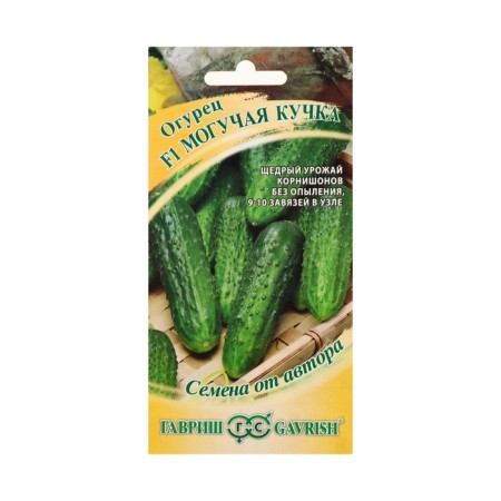 Seeds of the cucumber "powerful heap" F1, early -grown, parthenocarpic, 10 pcs.