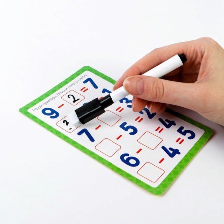 Developing set of writing-stand “Learning to write. Numbers ", 18 cards-4