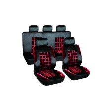 Auto-Chekhly SkyWay Forsage, Velvet, a set of 9 objects, black-red, S01301154