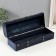 Casket Wood for a bottle "with rivets" bright blue 11x34x12.8 cm