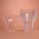 The form of plastic disposable for the cup buffet, 250 ml, transparent, 10 pcs/units.