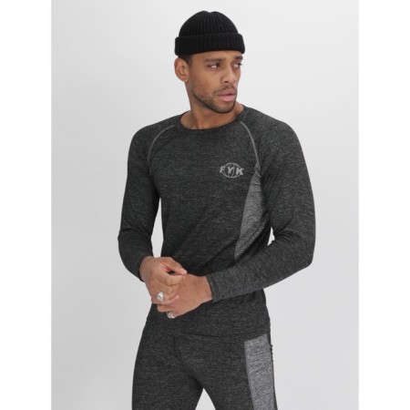 Male thermal underwear, size 50-52, dark gray color-2