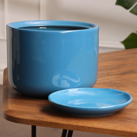 Flower pot "Orpheus No. 3" 3 l, blue-1