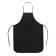 Apron for the master, with pockets, black color